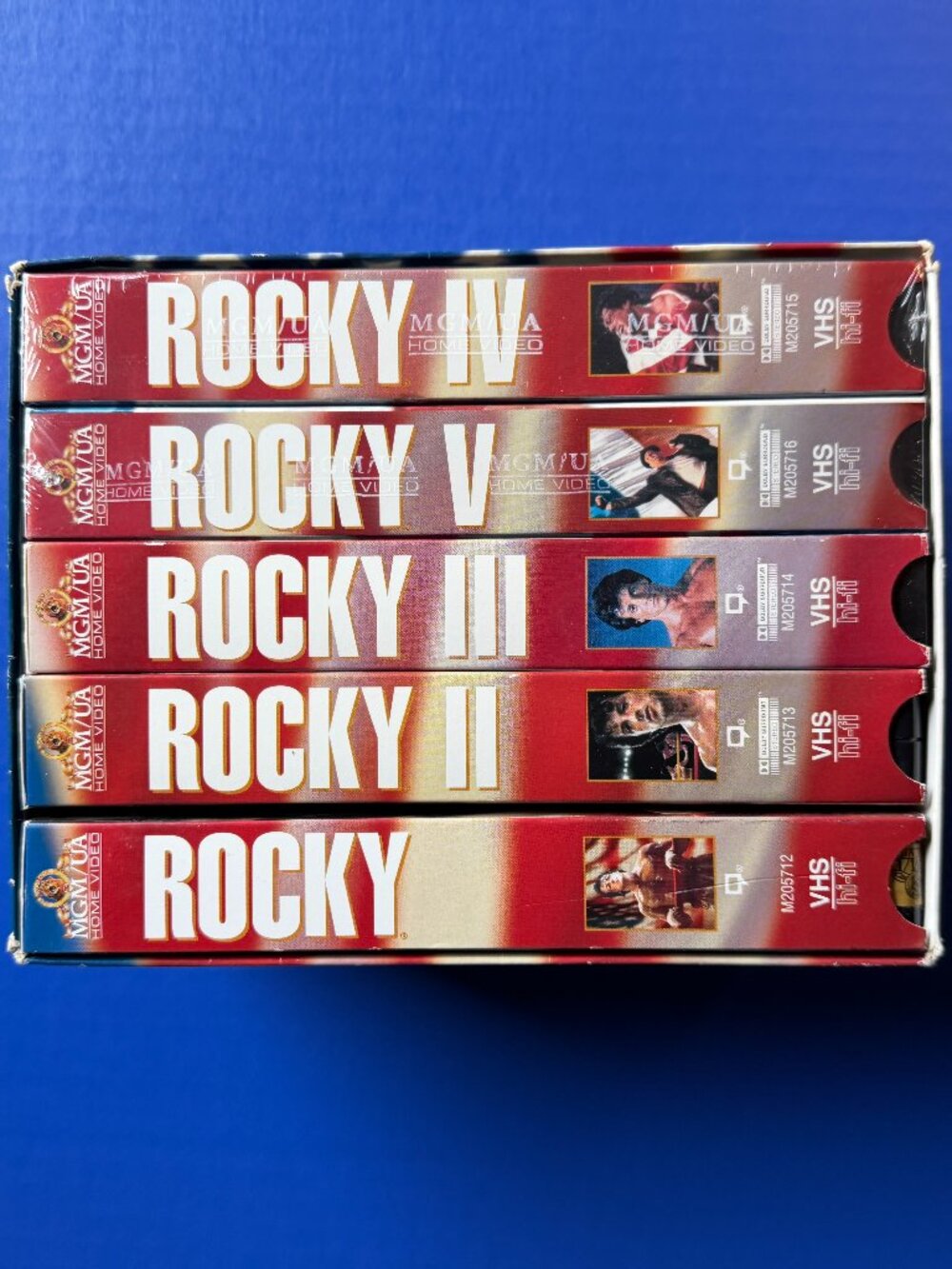 Rocky 1-5 Boxed Set VHS Movies Vintage Pre-Owned